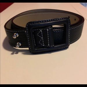 talbots leather belt